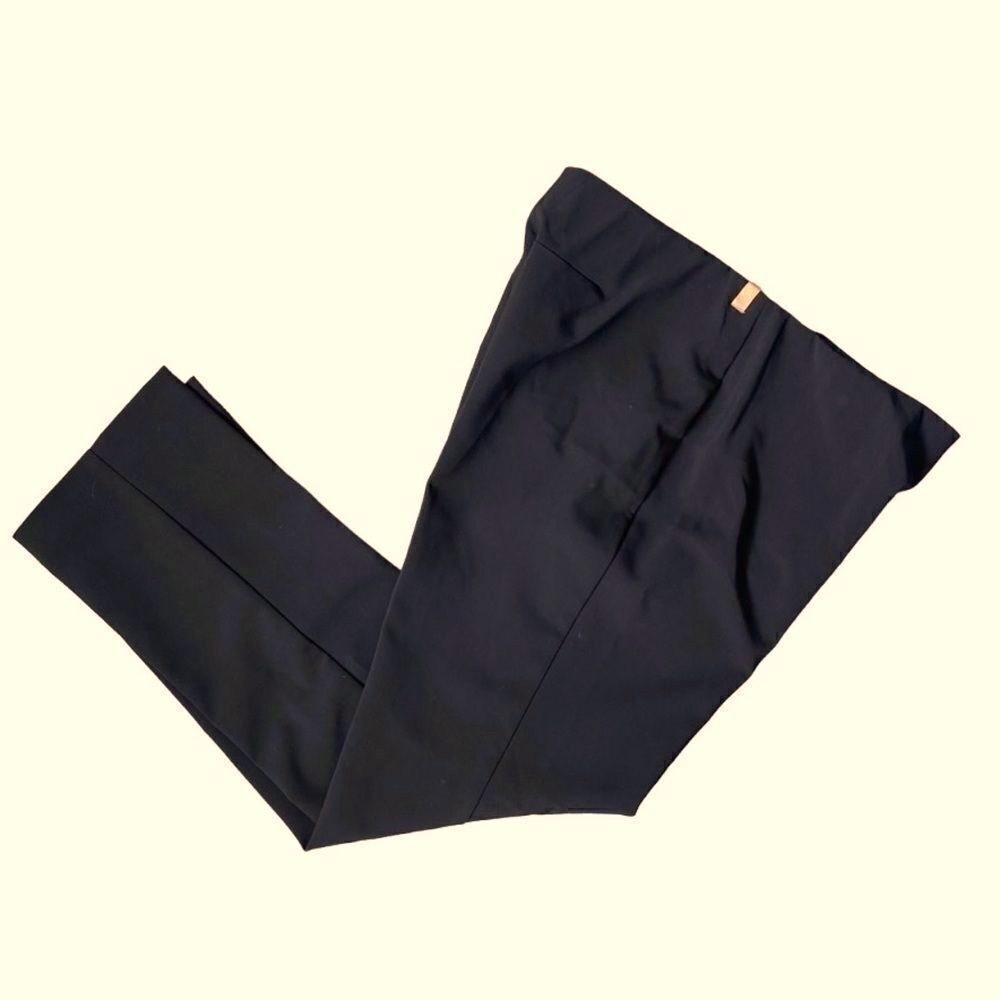 Lou & Gray Loft Womens Form Slacks Brown Elastic Waistband Side Zipper Pants SZ